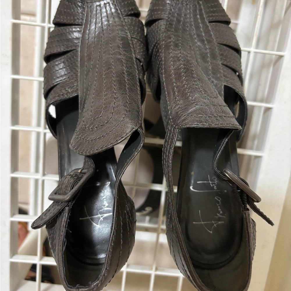 Franco Sarto 5.5 grey heels
